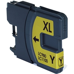 TINTA COMPATIBLE BROTHER LC980Y / LC1100Y AMARILLO