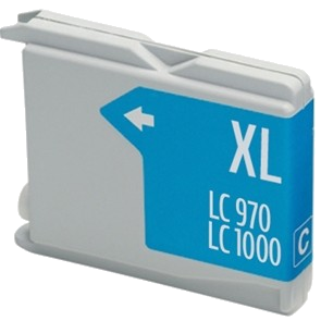 TINTA COMPATIBLE BROTHER LC1000C / LC970C CIAN